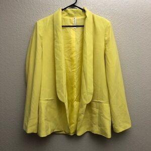 Mural Women’s Easter Yellow Open Front Blazer Plus Size XXL EUC‎
